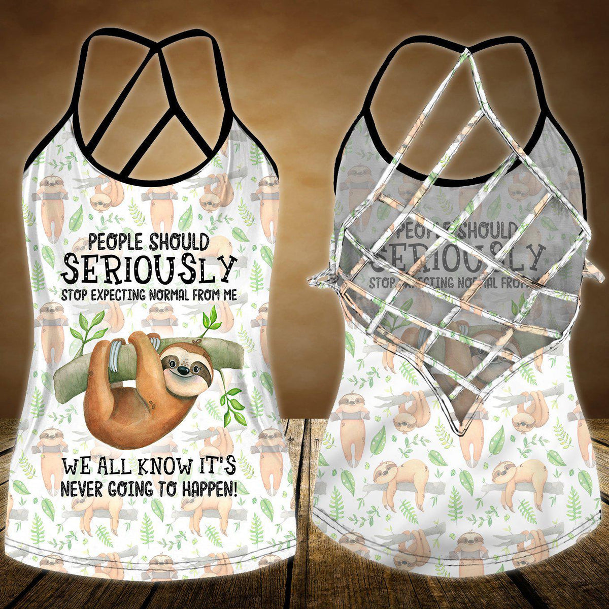 Sloth My Spirit Style Limited Edition 4 – Hollow Tank Top