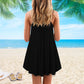 Skull Smoke And Rose – Women's Summer Sleeveless V-Neck Camisole Dress