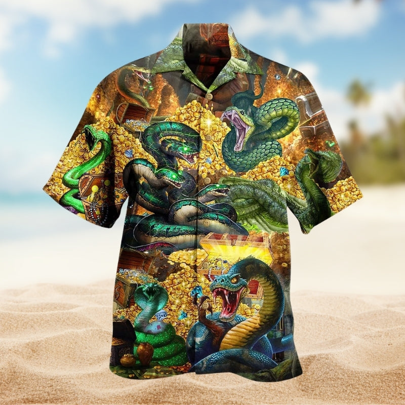 Snake Love Gold Limited Edition – Hawaiian Shirt