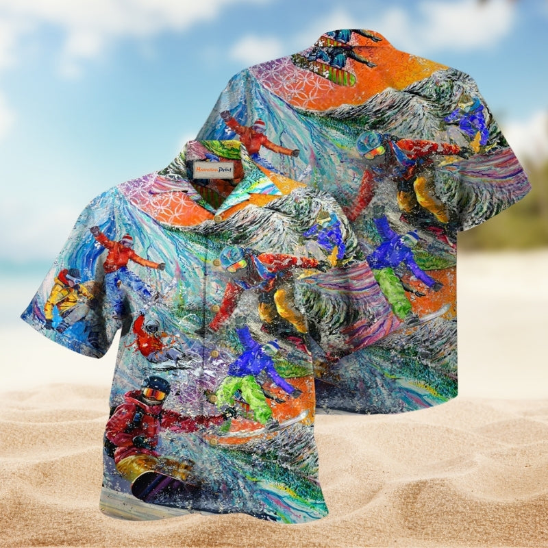 Snowboarding Don’t Follow Me I Do Stupid Edition – Hawaiian Shirt