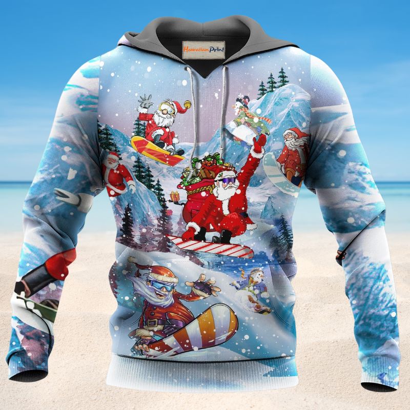 Snowboarding Heaven Earth Quote - 3D Hoodie