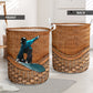 Snowboarding Rattan Teaxture Style - Laundry Basket - Owls Matrix LTD