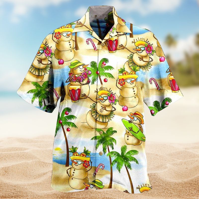 Snowman Hawaii Trip Edition – Hawaiian Shirt