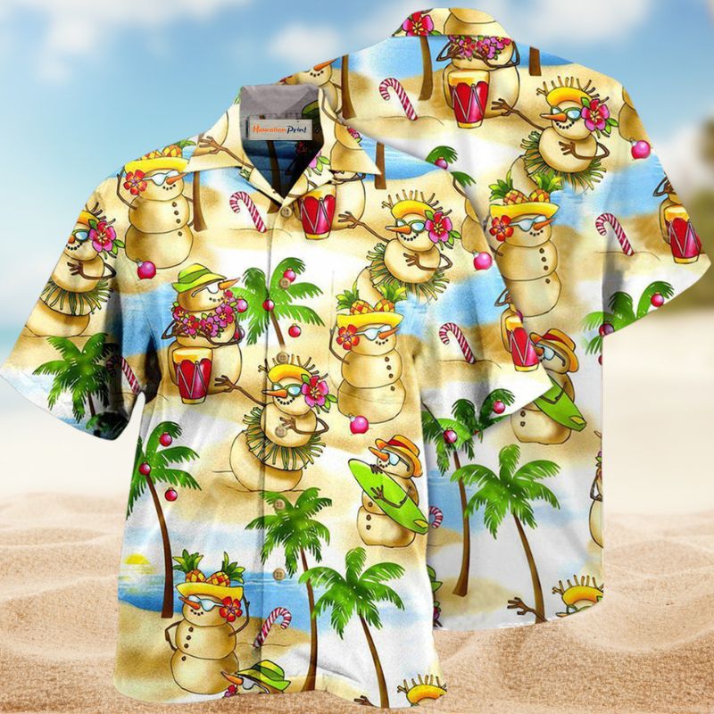 Snowman Hawaii Trip Edition – Hawaiian Shirt