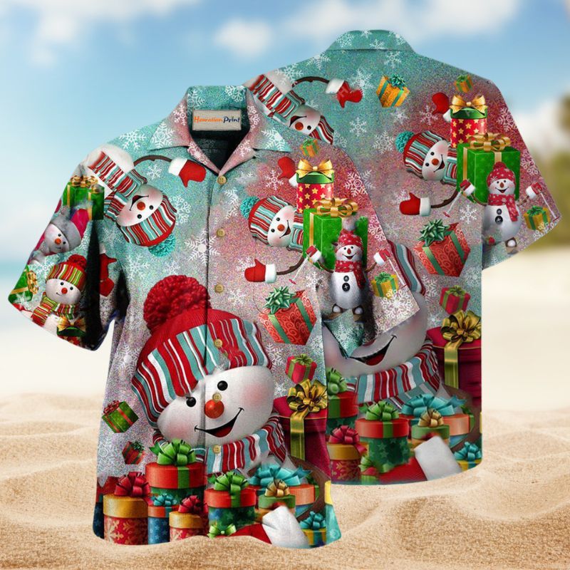 Snowman Merry Everything Happy Always Edition – Hawaiian Shirt