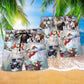 Winter Snowman World Of Snow Art – Beach Short