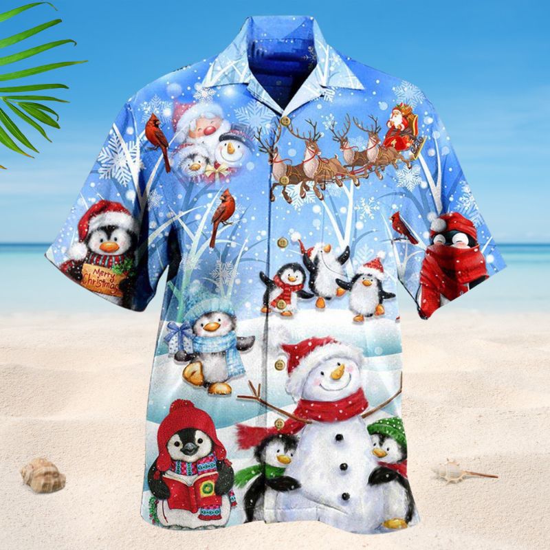 Snowman Wishing You Cuteness Style – Hawaiian Shirt