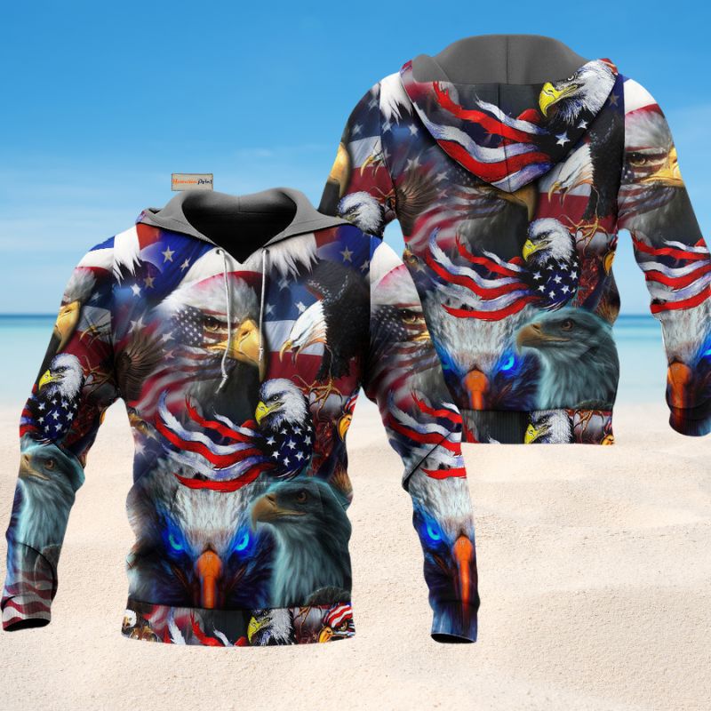 Soar Like An Eagle Quote Art – 3D Hoodie