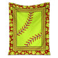Softball All I Need 50 x 60 Inch Flannel Blanket For Cozy Bedroom And Sofa Decor