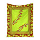 Softball Love Sport In Life 50 x 60 Inch Flannel Blanket For Cozy Bedroom And Sofa Decor