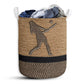 Softball Rope Wallpaper Brown - Laundry Basket - Owls Matrix LTD