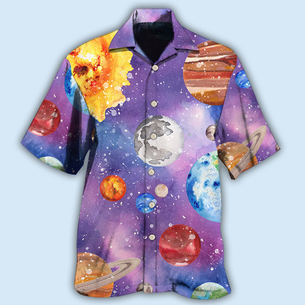 Solar System Planet Pattern – Hawaiian Shirt