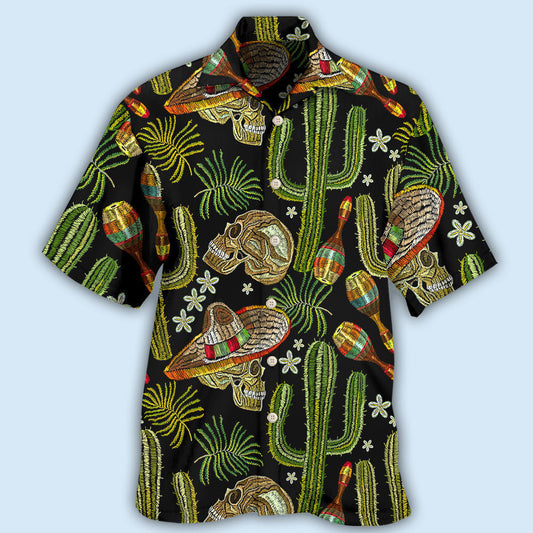 Mexican Skull Dark Art Style – Hawaiian Shirt