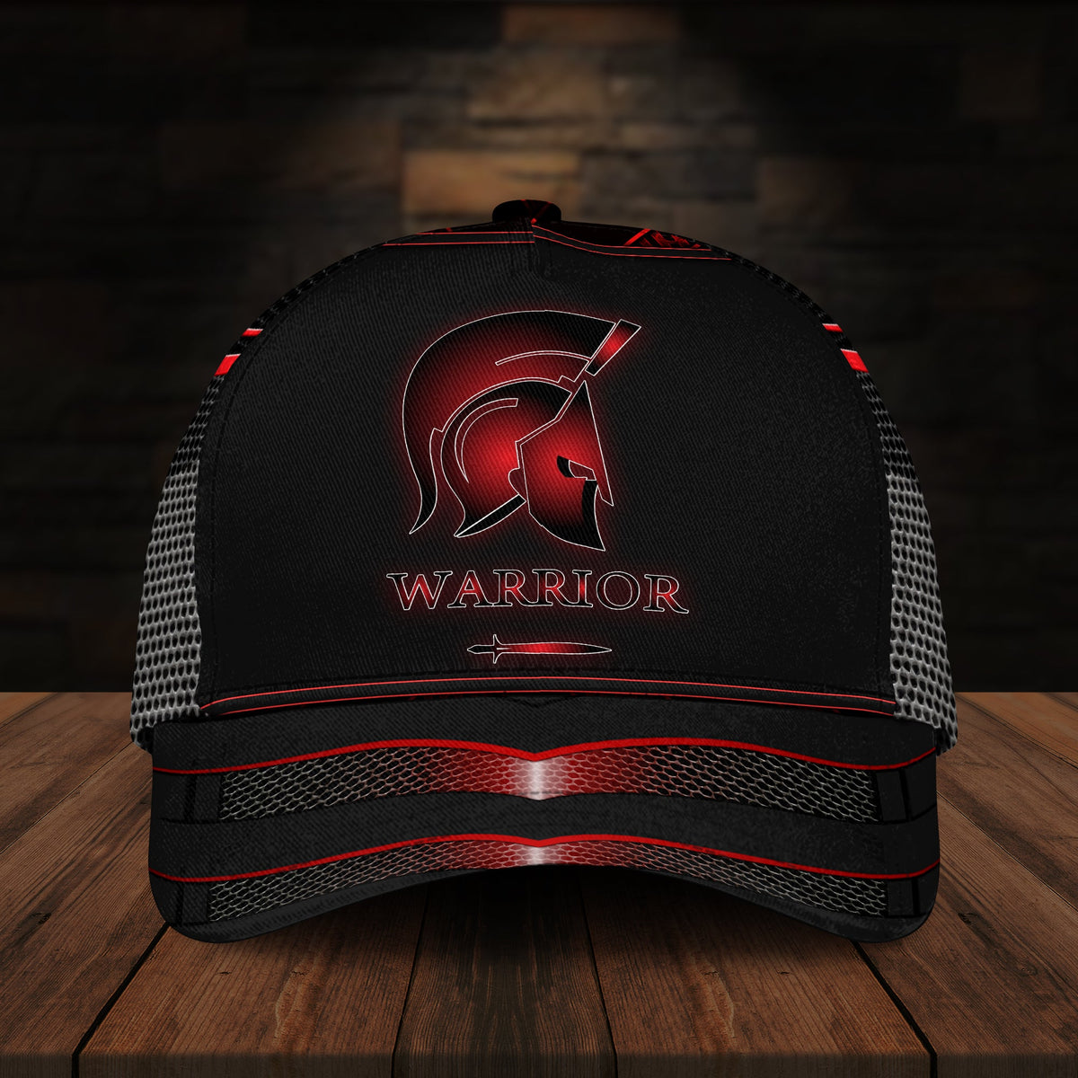 Spartan Warrior Black Red Vibes – Classic Cap