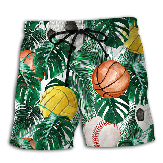 Sport Ball And Bat Athletic - Beach Short