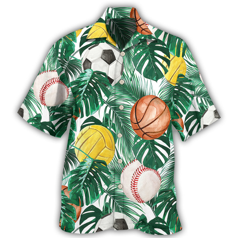 Sports Ball And Bat Fun Art - Hawaiian Shirt