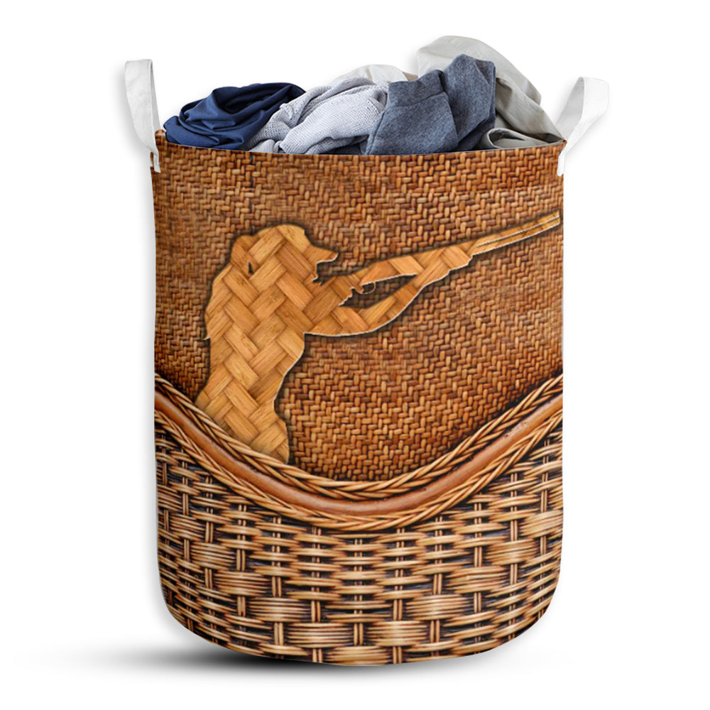 Sporting Clays Rattan Teaxture - Laundry Basket - Owls Matrix LTD