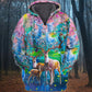 Spring Deer Nature Art – 3D Hoodie