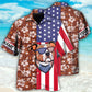 Staffordshire Bull Terrier America Floral Style – Hawaiian Shirt