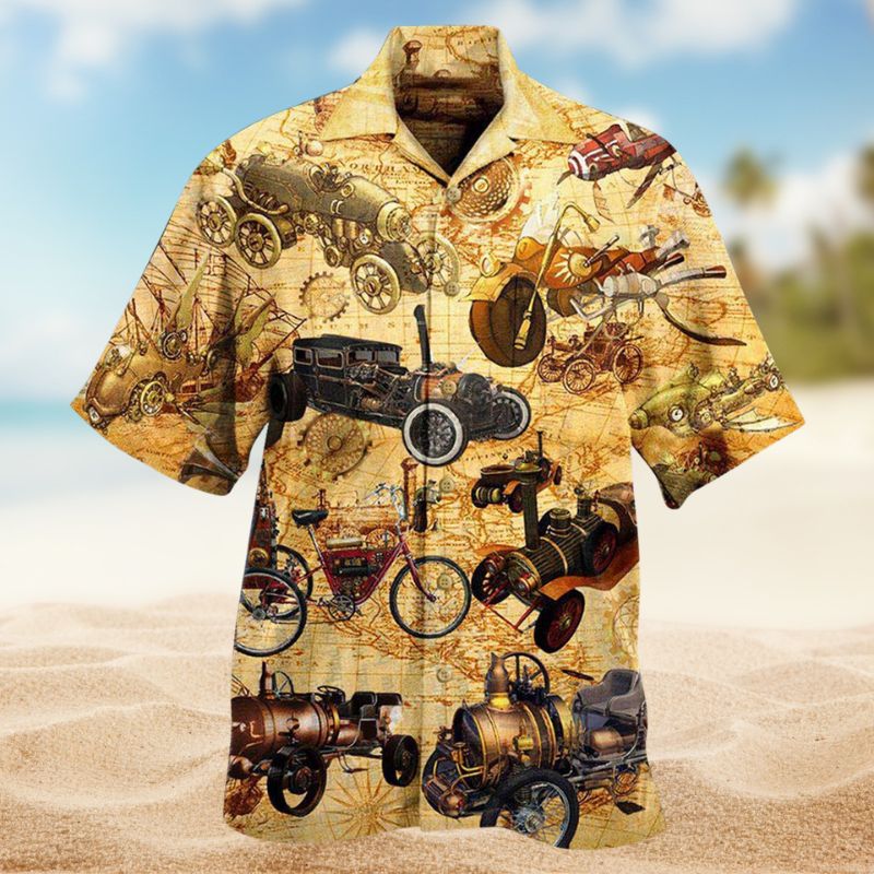 Steampunk Vehicles Around World Edition – Hawaiian Shirt