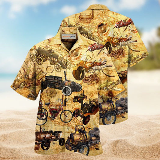 Steampunk Vehicles Around World Edition – Hawaiian Shirt