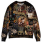 Steampunk Cat Art Calm Mechanical Style – Sweater - Ugly Christmas Sweater