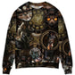 Steampunk Cat Art Magic Theme – Sweater - Ugly Christmas Sweater