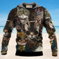 Steampunk Cat Machine Art - 3D Hoodie