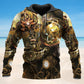 Steampunk Octopus Revolution - 3D Hoodie2