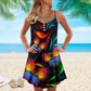 Butterfly Wind Motion Limited – Women's Summer Sleeveless V-Neck Camisole Dress