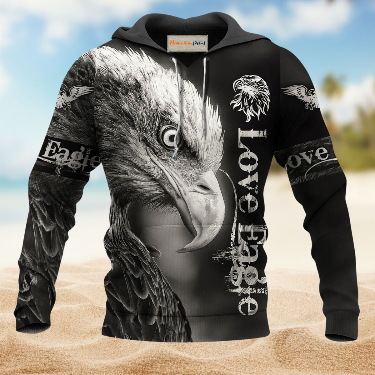 Strong Eagle Love Art – 3D Hoodie