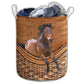 S: 17.72”x13.78” (45x35 cm) Strong Horse Basic Style - Laundry Basket - Owls Matrix LTD
