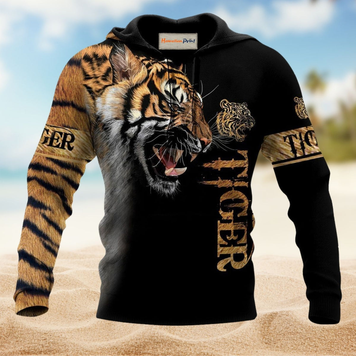 Strong Tiger Skin Art – 3D Hoodie