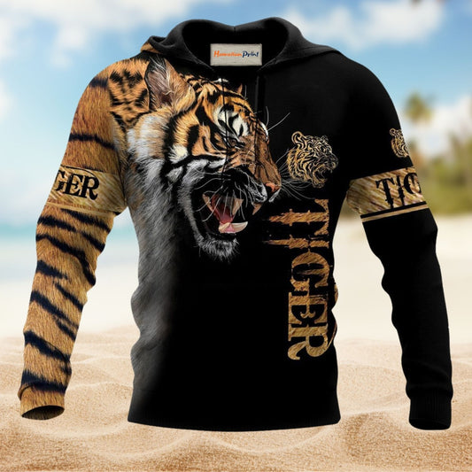 Strong Tiger Skin Art – 3D Hoodie
