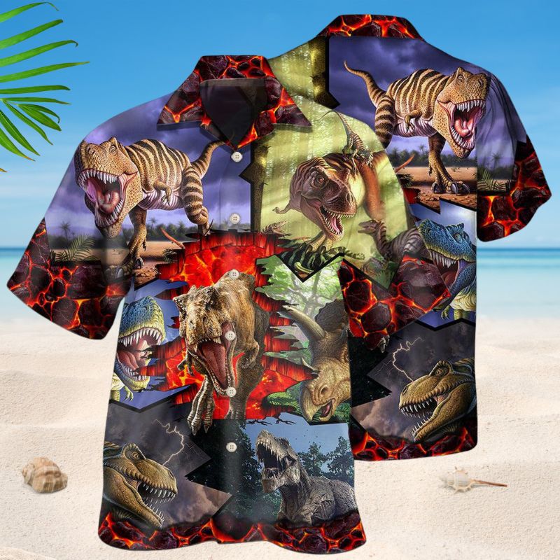 Strong Dinosaur Expert Style – Hawaiian Shirt