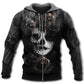 Sugar Skull Rose Dark Art - 3D Hoodie