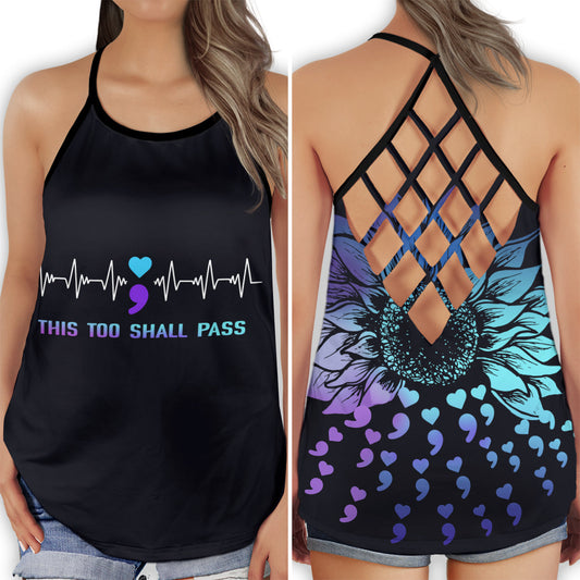 This Too Shall Pass Support Message - Hollow Tank Top