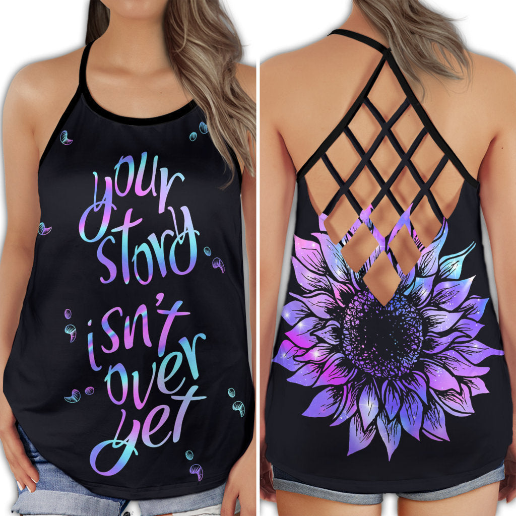 Suicide Awareness Your Story Isn't Over Hope Message - Hollow Tank Top