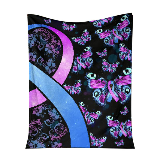 Mental Health Awareness Hope 50 x 60 Inch Flannel Blanket For Cozy Bedroom And Sofa Decor