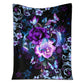 Mental Health Awareness Rose Butterfly 50 x 60 Inch Flannel Blanket For Cozy Bedroom And Sofa Decor