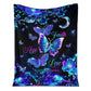 Mental Health Awareness Butterfly 50 x 60 Inch Flannel Blanket For Cozy Bedroom And Sofa Decor
