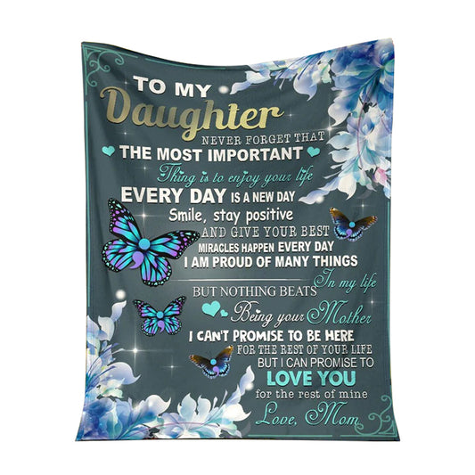 Mental Health Awareness Daughter Gift 50 x 60 Inch Flannel Blanket For Cozy Bedroom And Sofa Decor