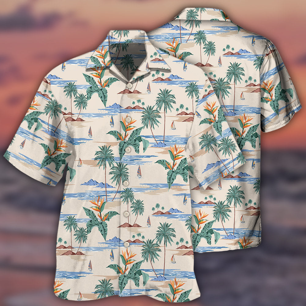 Tropical Beach Summer Aloha - Hawaiian Shirt