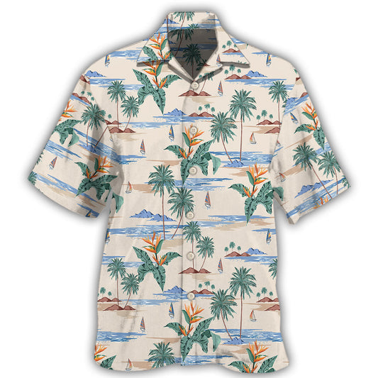 Tropical Beach Summer Aloha - Hawaiian Shirt