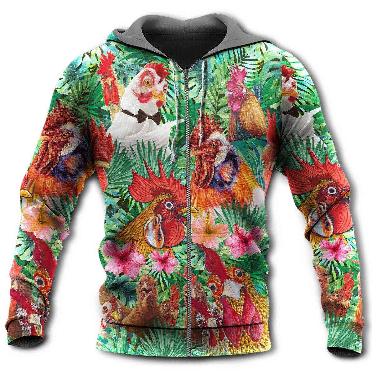 Summer Chicken Fun Style - 3D Hoodie2
