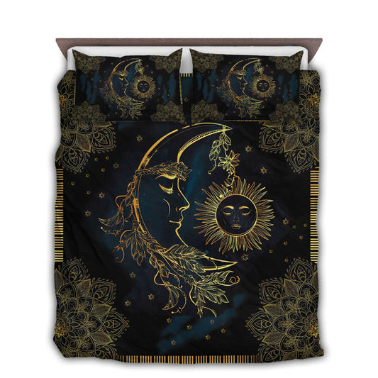 Mandala Sun And Moon Bedding Cover For Cozy Bedroom Decor