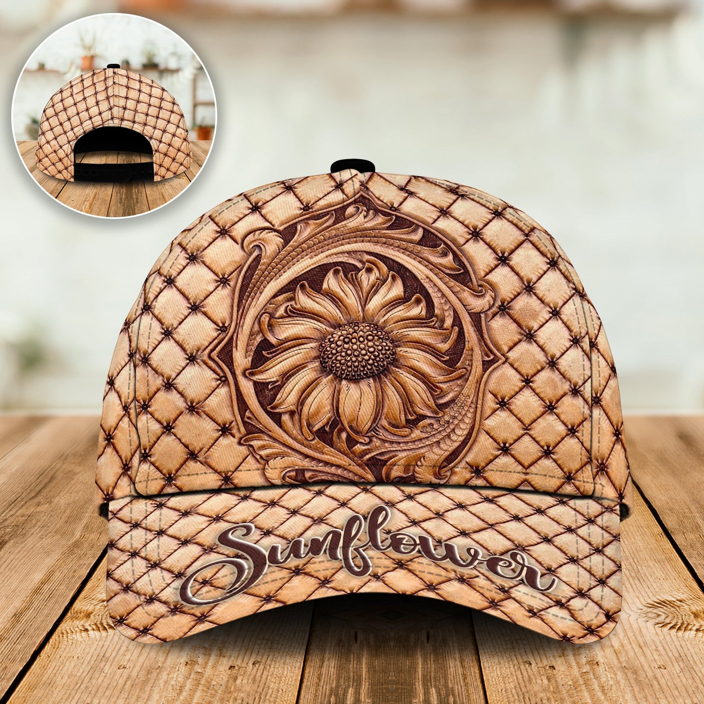 Sunflower Wooden Basic Style – Classic Cap