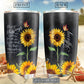 Sunflower Many Blessings Butterfly Personalized 20 Oz Tumbler