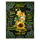 Sunflower Will Always Be The Greatest Mom 50 x 60 Inch Flannel Blanket For Cozy Bedroom And Sofa Decor