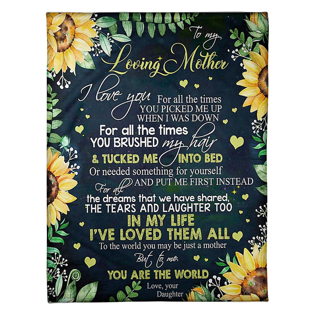 Sunflower Deep Appreciation Message 50 x 60 Inch Flannel Blanket For Cozy Bedroom And Sofa Decor